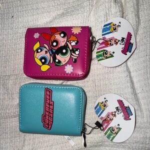 NWT - Cartoon Network Powerpuff Girls Pink and Blue Wallet Set
